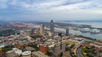 Obraz premium city aerial view