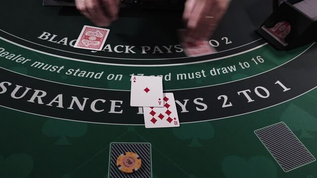 Casino Black Jack table