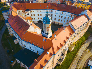 Aerial view of Jawor castle