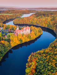 Czocha Castle in fall colors
