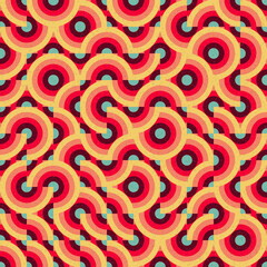 Abstract Geometric Pattern generative computational art illustration