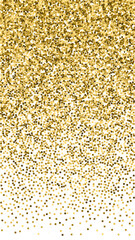Gold glitter luxury sparkling confetti. Scattered 