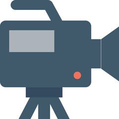 
Video Camera Flat Vector Icon
