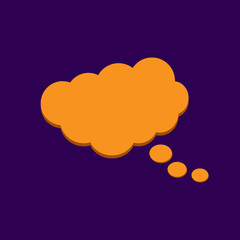 Vector of speech bubbles. Blank empty speech bubbles