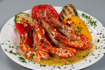 grilled shrimps	
