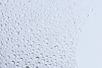 Water droplets on a spider web.