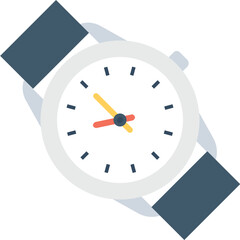 
Wristwatch Flat vector Icon
