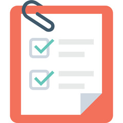 
Checklist Flat vector Icon
