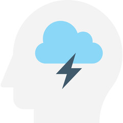 
Creative Mind Flat vector Icon
