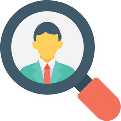 
Find Job Flat vector Icon
