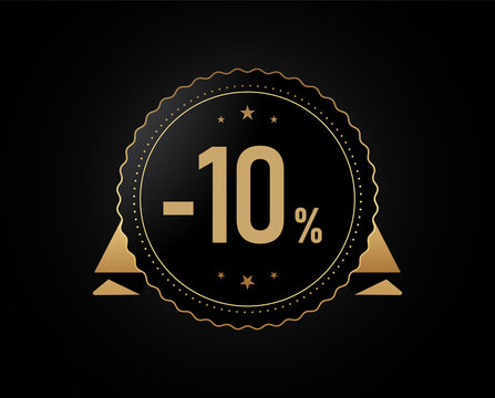 10 percent discount Badge design, 10% OFF Special Discount Offer