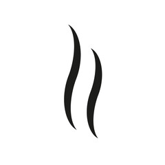 Fototapeta premium Aroma smoke icon isolated. Vaporize, steam, vapor, odor sign or smell vector symbol