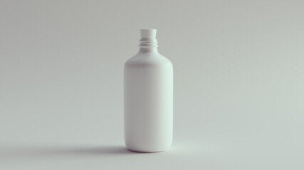 White Bottle with a White Stop