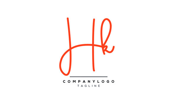 Alphabet letters Initials Monogram logo HKR