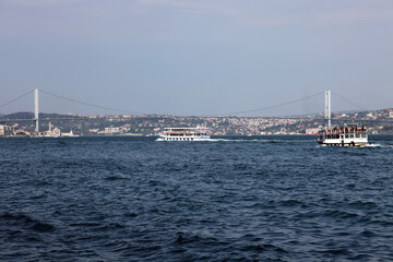 the Eastern shore of Istanbul, the bridge of Tammuz of Sehitler over the Bosphorus