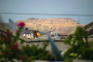 Mountain of waste- Landfill site in Delhi