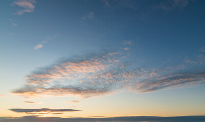 Fototapeta premium Beautiful vibrant sunrise skyscape for use as composite element background