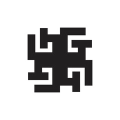 Rotation GT letter logo design vector