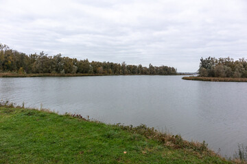 View over water (Gat Van Lijnoorden en Gat van den Kleinen Hil) in the Bieschbosch from Bieschbosch MuseumEiland