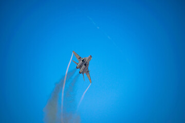 MIG-29 in inverted flight
