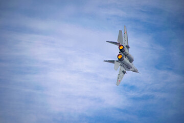 The MIG-29 in flight