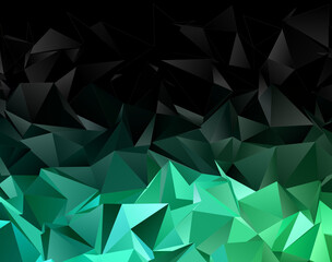 Naklejka premium 3d Triangles, abstract background. Design wallpaper.