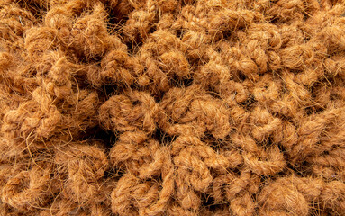 rope made from coconut coir waste which can be used as various kinds of handicrafts.
