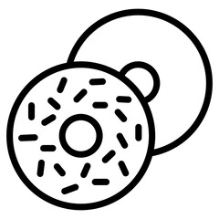 
Cream bite dripping donut icon style, confectionery item, 

