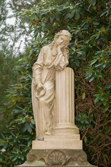Friedhof, Grabstein, Statue	