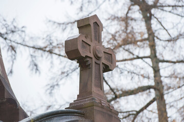 Friedhof, Grabstein, Statue	