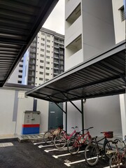 Fototapeta premium Kuala Lumpur, Malaysia - 21 November 2020 : View of some buildings under construction near Kuala Lumpur, Malaysia.