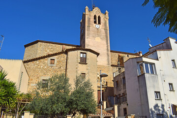 Fototapeta na wymiarParroquia Sant Marti, Calonge Girona España 