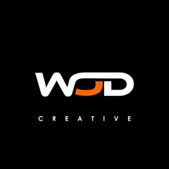 WOD Letter Initial Logo Design Template Vector Illustration