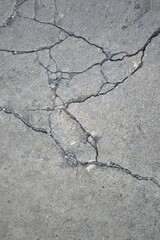 Obraz premium close up cracked cement floor texture