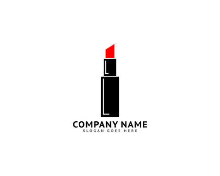 Lipstick Logo Template Vector Design