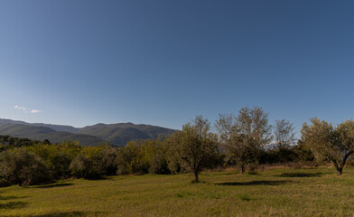 Molise, Italy.  Spectacular autumn panorama.
