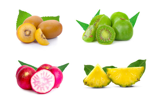 fruits an isolated on the white background