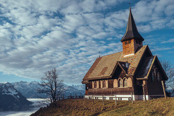 Fototapeta na wymiar Chapel Haggenegg - Switzerland