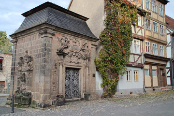 Fototapeta na wymiar Ein Mausoleum in Quedlinburg