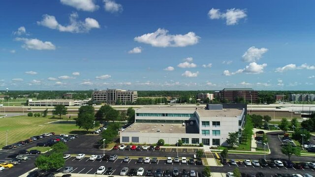Aerial View of Corporate Office Buildings