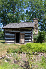 Fototapeta na wymiar Historic cabin in state park
