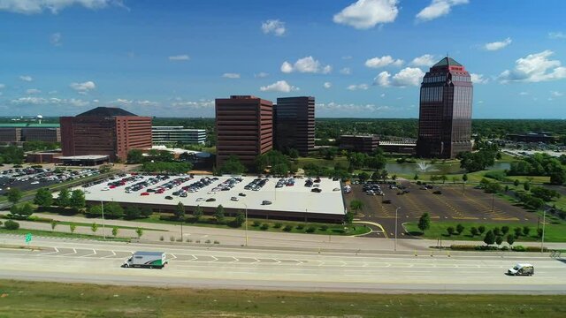 Aerial View of Hamilton Partners Corporate Office Building Complex Part 6