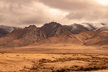 USA, NV, the 23 of November 2020, Nevada desert landscape. 