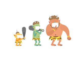 家に侵入したいので、マスクを着用する鬼たち