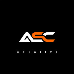 ASC Letter Initial Logo Design Template Vector Illustration