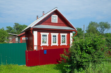 Wooden house in Tver region, Russia