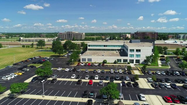 Crane Shot of Corporate Office Complex