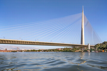Obraz premium Ada Bridge - Ada Ciganlija - Belgrade - Serbia