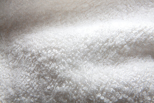 a close-up photograph of white fibers.