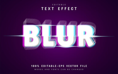Blur text effect design
